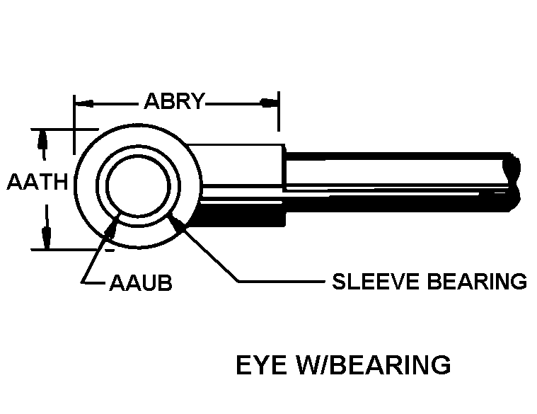 PUSH ROD,HYDRAULIC | 2530-00-123-0422, 001230422 PUSH ROD,HYDRAULIC | 2530-00-123-0422, 001230422