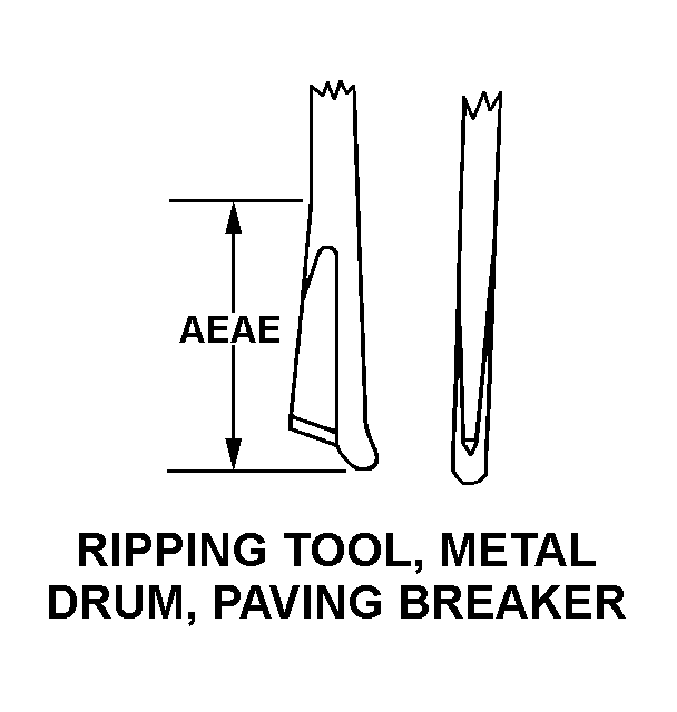 RIPPING TOOL,METAL | 3820-00-641-7762, 006417762 RIPPING TOOL,METAL | 3820-00-641-7762, 006417762
