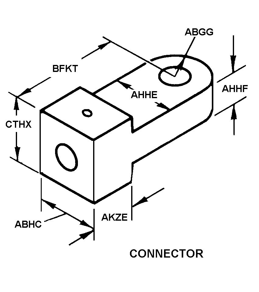 CONNECTOR,ROD END,A | 1640-00-077-8767, 000778767