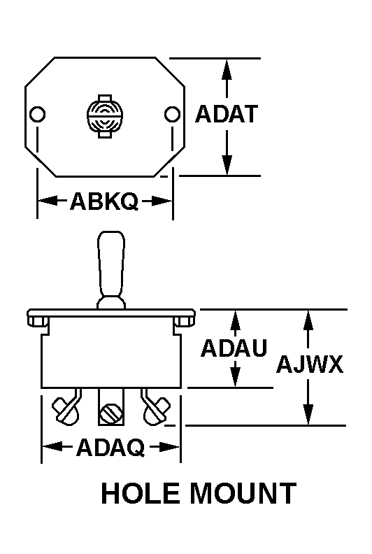 SWITCH,TOGGLE | 5930-00-058-2629, 000582629 SWITCH,TOGGLE | 5930-00-058-2629, 000582629