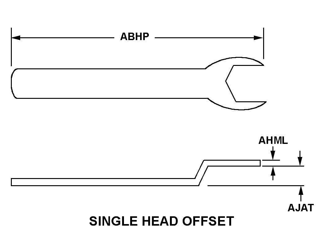 WRENCH,OPEN END | 5120-00-050-8778, 000508778 WRENCH,OPEN END | 5120-00-050-8778, 000508778