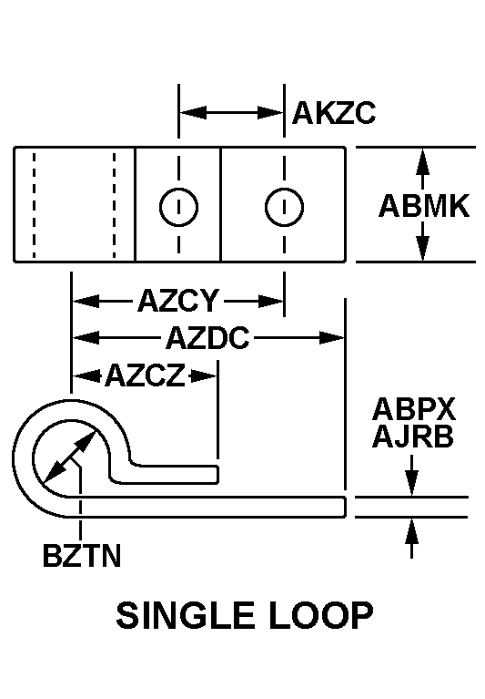 CLAMP,LOOP | 5340-00-008-9151, 000089151 CLAMP,LOOP | 5340-00-008-9151, 000089151