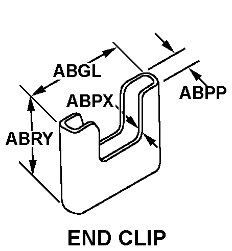 CLIP,END,STRAP | 8315-00-404-1065, 004041065 CLIP,END,STRAP | 8315-00-404-1065, 004041065