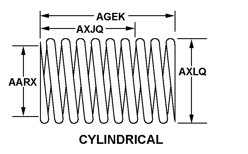 SPRING,HELICAL,COMP | 5360-00-001-4650, 000014650