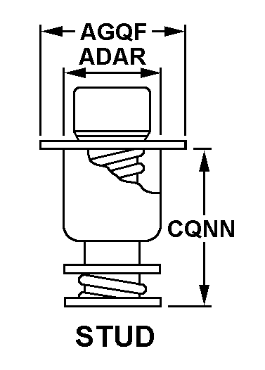 STUD,PUSH BUTTON FA | 5325-00-085-6070, 000856070 STUD,PUSH BUTTON FA | 5325-00-085-6070, 000856070
