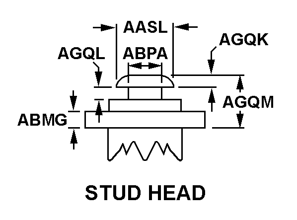 STUD,POSITIVE LOCK | 5325-00-081-6688, 000816688 STUD,POSITIVE LOCK | 5325-00-081-6688, 000816688