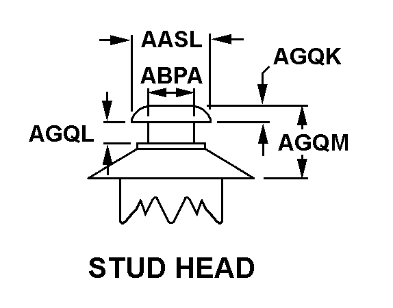 STUD,POSITIVE LOCK | 5325-00-066-9407, 000669407 STUD,POSITIVE LOCK | 5325-00-066-9407, 000669407