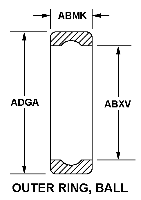 RING,BEARING,OUTER | 3110-00-015-2306, 000152306 RING,BEARING,OUTER | 3110-00-015-2306, 000152306
