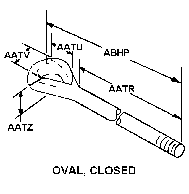 BOLT,EYE | 5306-00-003-6685, 000036685 BOLT,EYE | 5306-00-003-6685, 000036685